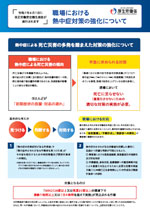[令和７年６月１日に改正労働安全衛生規則が施行されます]職場における熱中症対策の強化について