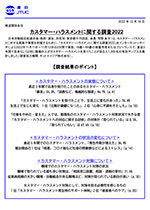 日本労働組合総連合会「カスタマー・ハラスメントに関する調査2022」
